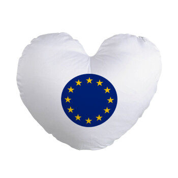EU, Μαξιλάρι καναπέ καρδιά 40x40cm περιέχεται το  γέμισμα