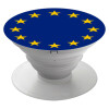 EU, Pop Socket Λευκό Βάση Στήριξης Κινητού στο Χέρι