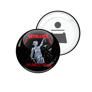 Metallica and justice for all, Μαγνητάκι και ανοιχτήρι μπύρας στρογγυλό διάστασης 5,9cm