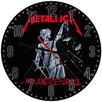 Metallica and justice for all, Ρολόι τοίχου ξύλινο (30cm)
