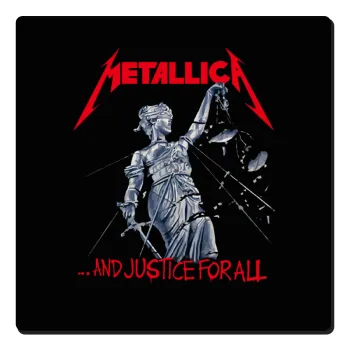 Metallica and justice for all, Τετράγωνο μαγνητάκι ξύλινο 6x6cm