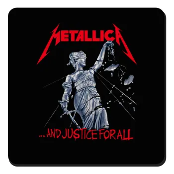 Metallica and justice for all, Τετράγωνο μαγνητάκι ξύλινο 9x9cm