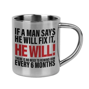 If a man says he will fix it He will There is no need to remind him every 6 months, Κούπα Ανοξείδωτη διπλού τοιχώματος 300ml