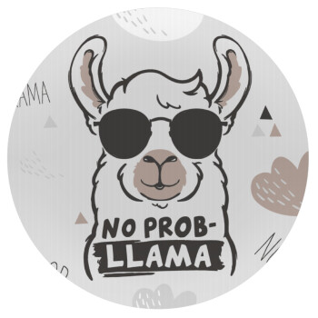 No Prob Llama, Mousepad Στρογγυλό 20cm