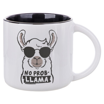 No Prob Llama, Κούπα κεραμική 400ml Λευκή/Μαύρη