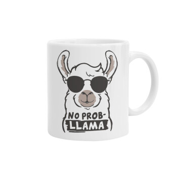 No Prob Llama, Ceramic coffee mug, 330ml (1pcs)