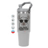 GREY color, 890ml (30oz) stainless Steel Tumbler with Handle