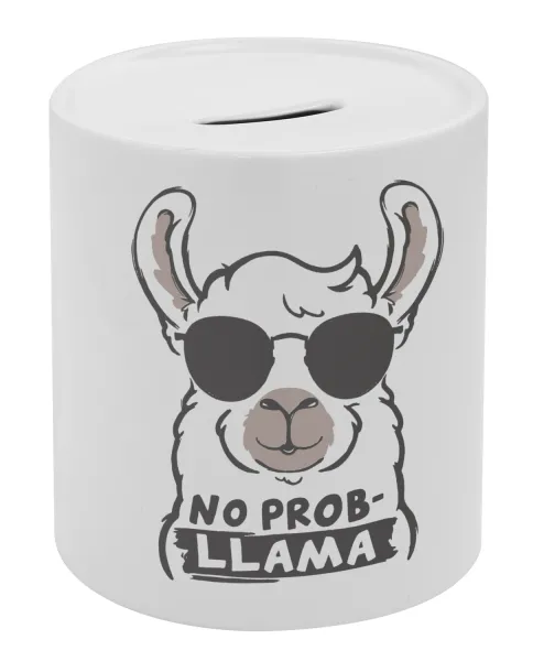 No Prob Llama — Κουμπαράς πορσελάνης με τάπα