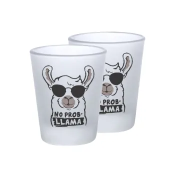 No Prob Llama, Σφηνοπότηρα γυάλινα 45ml του πάγου (2 τεμάχια)