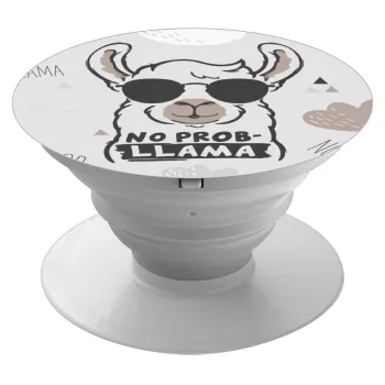No Prob Llama, Phone Holders Stand  Λευκό Βάση Στήριξης Κινητού στο Χέρι