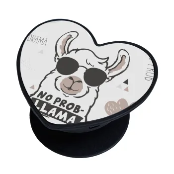 No Prob Llama, Phone Holders Stand  καρδιά Μαύρο Βάση Στήριξης Κινητού στο Χέρι