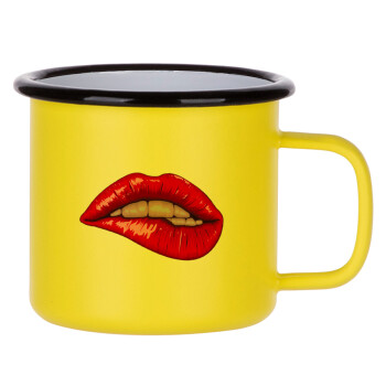 Lips, Κούπα Μεταλλική εμαγιέ ΜΑΤ Κίτρινη 360ml