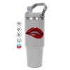 GREY color, 890ml (30oz) stainless Steel Tumbler with Handle