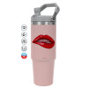 Pink color, 890ml (30oz) stainless Steel Tumbler with Handle
