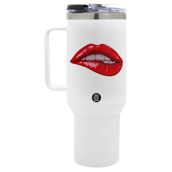 Lips, Mega Stainless steel Tumbler with lid, double wall 1,2L