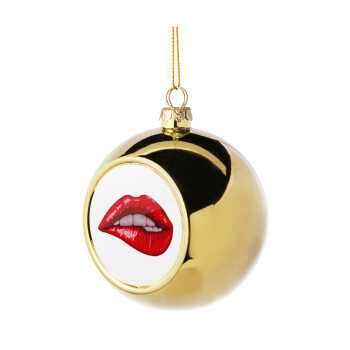 Lips, Χριστουγεννιάτικη μπάλα δένδρου Χρυσή 8cm