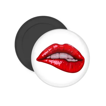 Lips, Μαγνητάκι ψυγείου στρογγυλό διάστασης 5cm