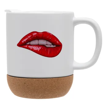 Lips, Κούπα, κεραμική με βάση φελού και καπάκι (ΜΑΤ), 330ml