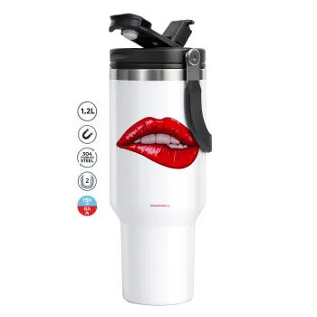 Lips, Mega Stainless steel Tumbler with lid, double wall 1,2L
