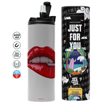 Lips, Tumbler stainless steel GREY 600ml
