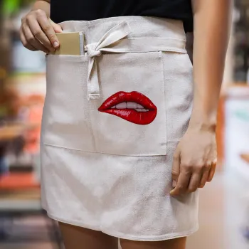 Lips, Ποδιά Μέσης με διπλή τσέπη Barista/Bartender, Beige