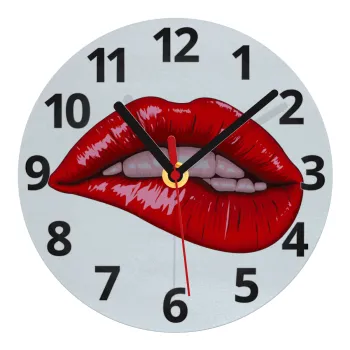 Lips, Ρολόι τοίχου γυάλινο (20cm)