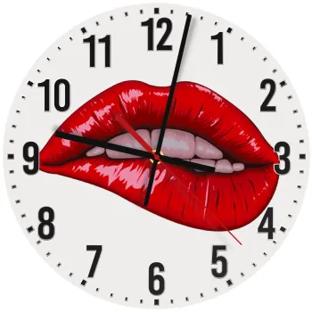 Lips, Ρολόι τοίχου ξύλινο (30cm)