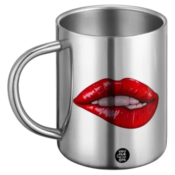 Lips, BIG Mug Stainless steel double wall (450ml)
