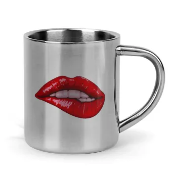 Lips, Mug Stainless steel double wall 300ml