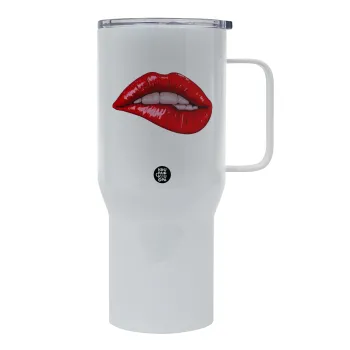 Lips, Mega Stainless steel Tumbler with lid, double wall 750L