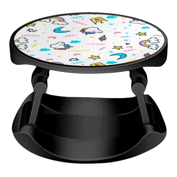 Unicorn pattern white, Phone Holders Stand  Stand Βάση Στήριξης Κινητού στο Χέρι