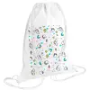 Backpack pouch GYMBAG white (28x40cm)
