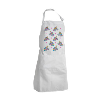 Unicorn, Adult Chef Apron (with sliders and 2 pockets)