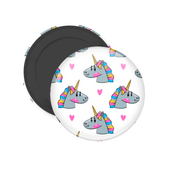 Unicorn, Μαγνητάκι ψυγείου στρογγυλό διάστασης 5cm