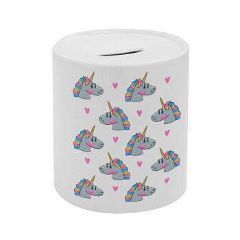 Unicorn, Κουμπαράς πορσελάνης με τάπα