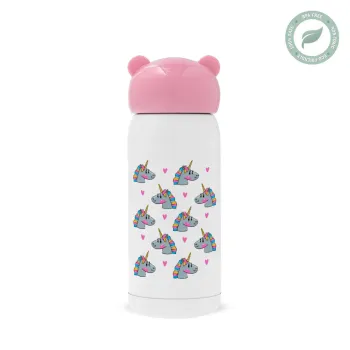 Unicorn, Ροζ ανοξείδωτο παγούρι θερμό (Stainless steel), 320ml