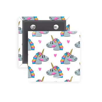 Unicorn, Κονκάρδα παραμάνα τετράγωνη 5x5cm