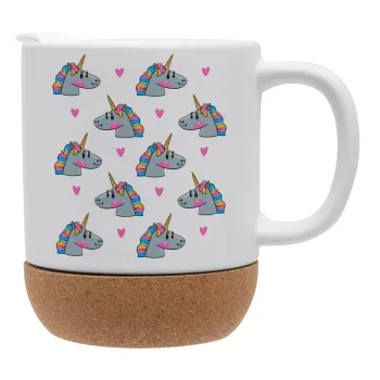 Unicorn, Ceramic coffee mug Cork (MAT), 330ml
