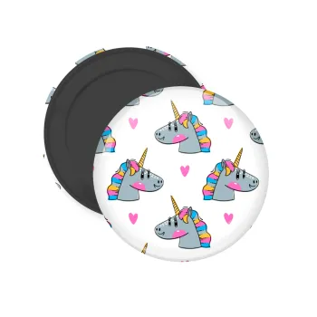 Unicorn, Μαγνητάκι ψυγείου στρογγυλό διάστασης 5cm