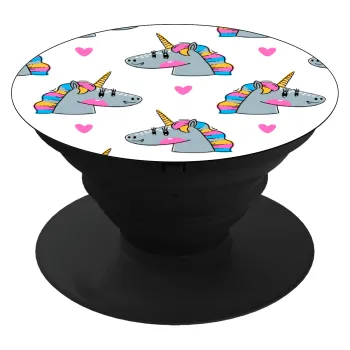 Unicorn, Phone Holders Stand  Black Hand-held Mobile Phone Holder