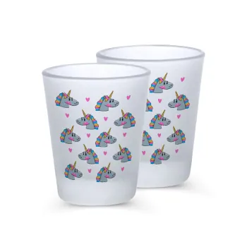 Unicorn, Σφηνοπότηρα γυάλινα 45ml του πάγου (2 τεμάχια)