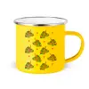 Yellow Enamel Metallic Cup 360ml