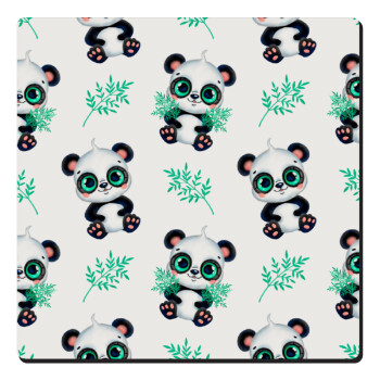 Panda, Τετράγωνο μαγνητάκι ξύλινο 6x6cm