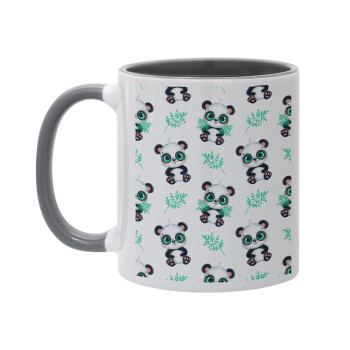 Panda, Mug colored grey, ceramic, 330ml
