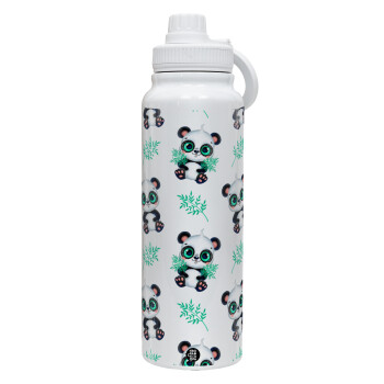 Panda, Θερμός 1L Ανοξείδωτο με Βάση Κινητού & Διπλά Τοιχώματα