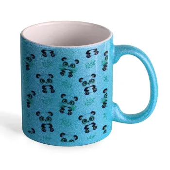 Panda, Κούπα Σιέλ Glitter που γυαλίζει, κεραμική, 330ml