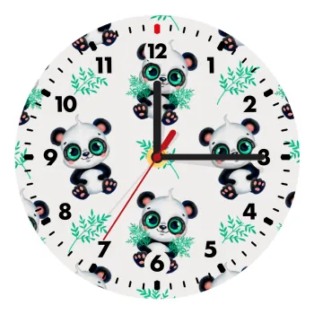 Panda, Ρολόι τοίχου ξύλινο (20cm)