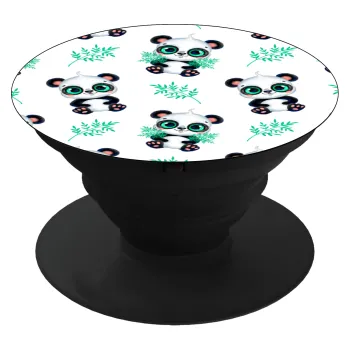 Panda, Phone Holders Stand  Μαύρο Βάση Στήριξης Κινητού στο Χέρι