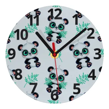 Panda, Ρολόι τοίχου γυάλινο (20cm)