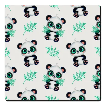 Panda, Τετράγωνο μαγνητάκι ξύλινο 6x6cm